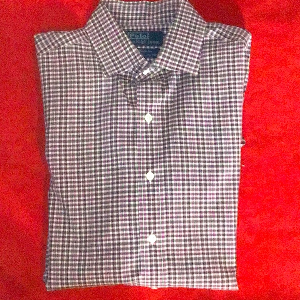 Polo By Ralph Lauren Westerton Dress Button Down Shirt Men’s sz L multi color